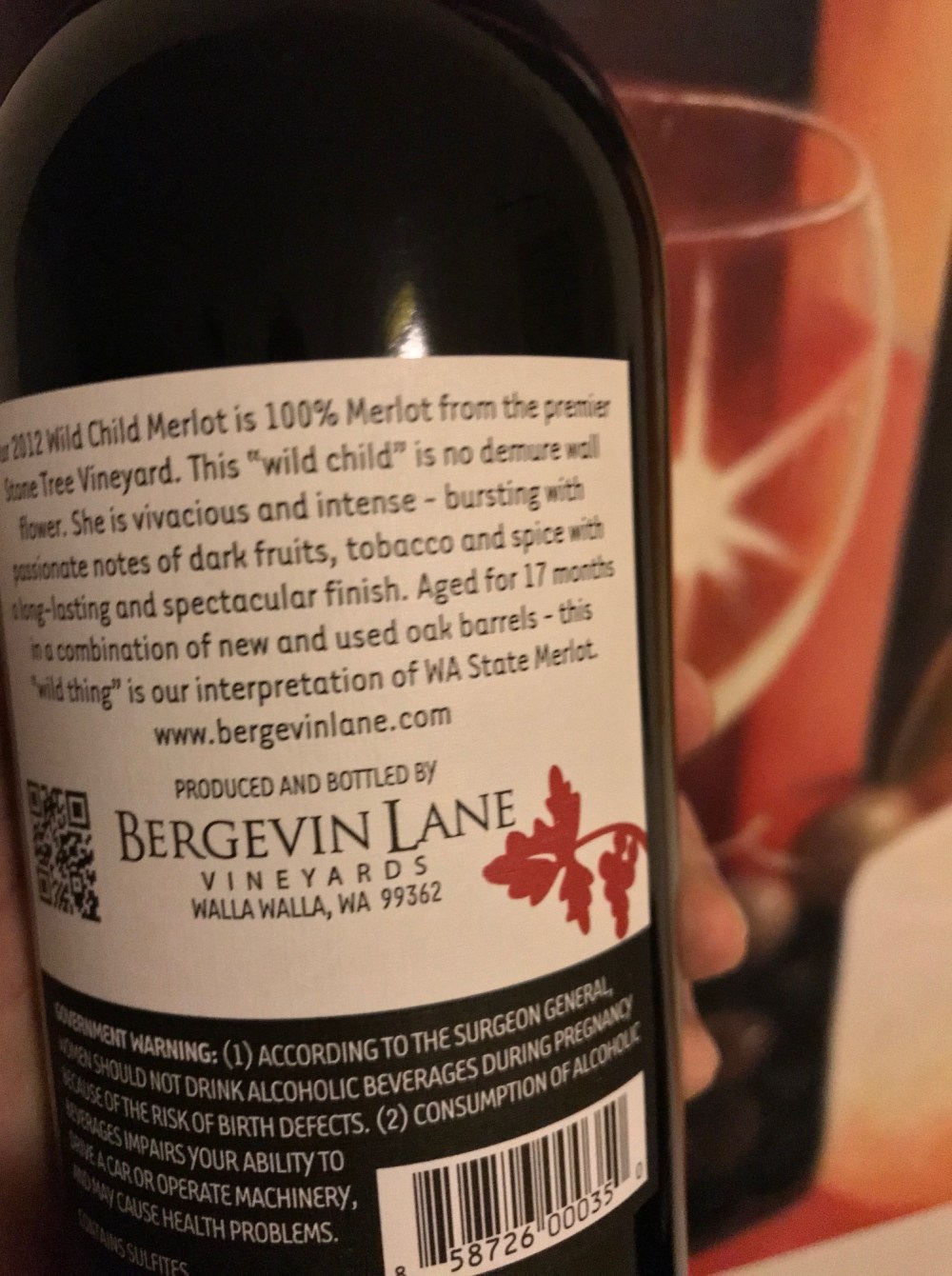 Wild Child Rear Label