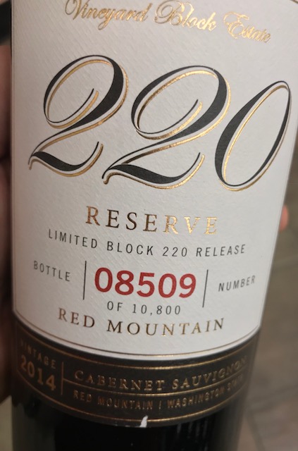 Block 220 Front Label