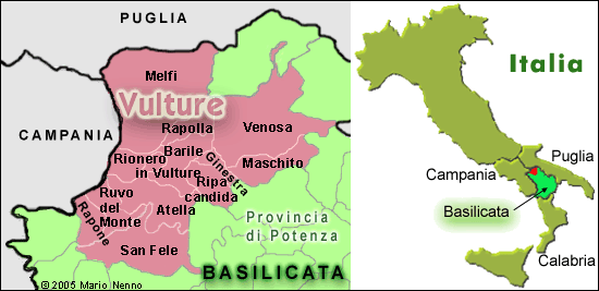 vulture_in_basilicata-map